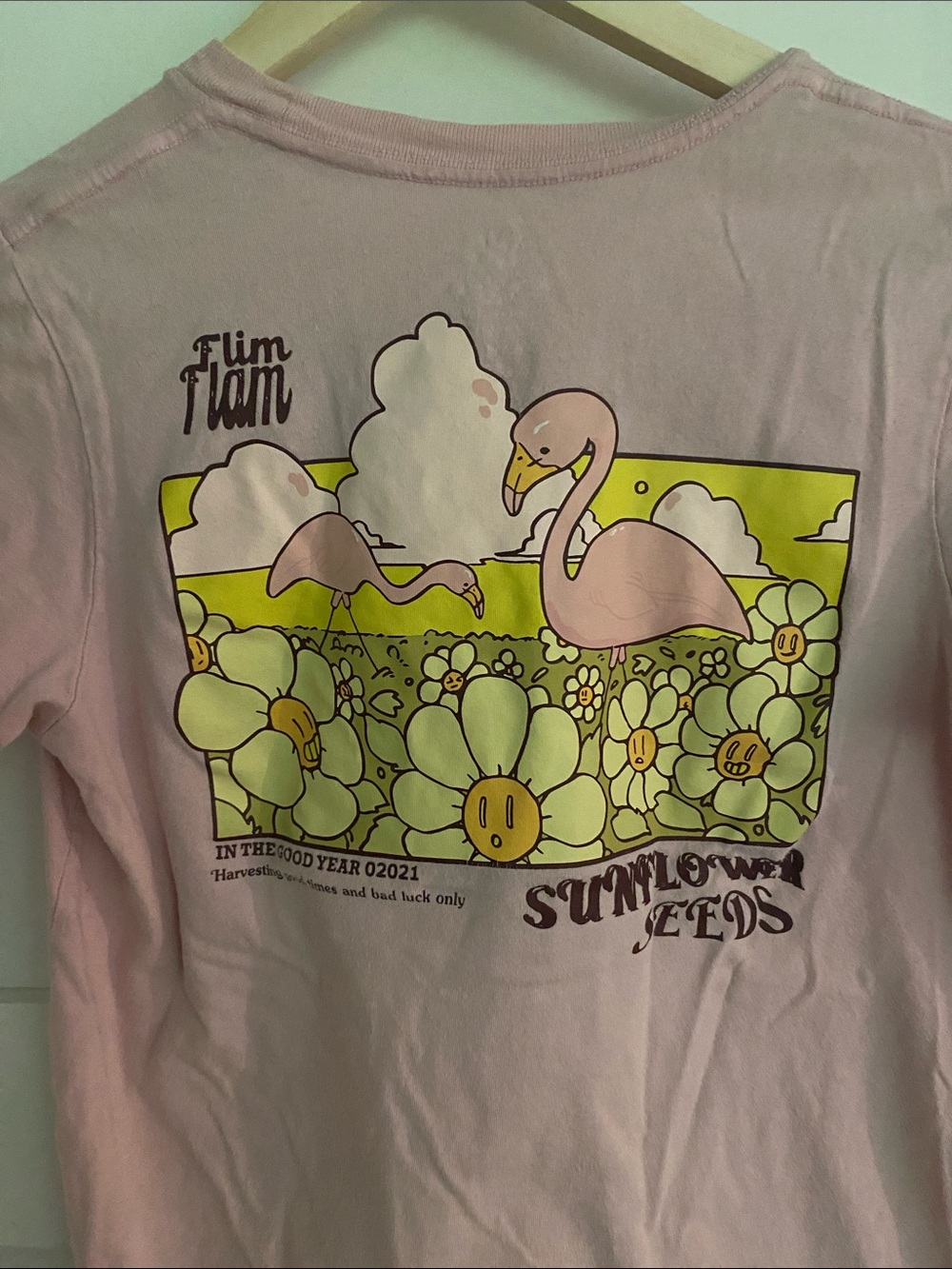 Flamingo Flim Flam Pink Short Sleeve Tee